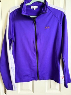 rebels Purple and White Full-Zip Kids Jacket